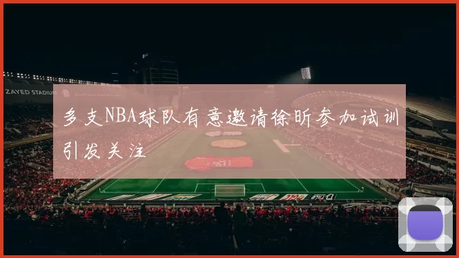 多支NBA球队有意邀请徐昕参加试训引发关注